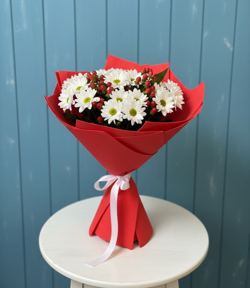 Букет цветов из: Хризантемы в Губарево