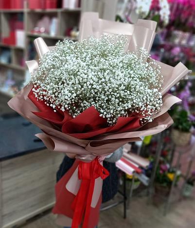 Букет цветов из: Гипсофила в Губарево