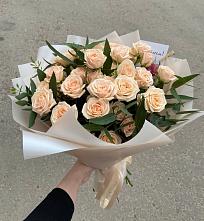 Букет Кремовые розы Латте в Губарево