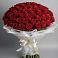 Букет 101 Красная роза Блэк Мэджик в Губарево