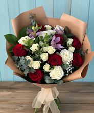 Букет цветов из:  Розы и Альстромерии в Губарево