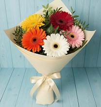 Букет цветов из:  Герберы #REPLACE_PRED# Губарево