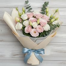Букет цветов из:  Лизиантусы в Губарево