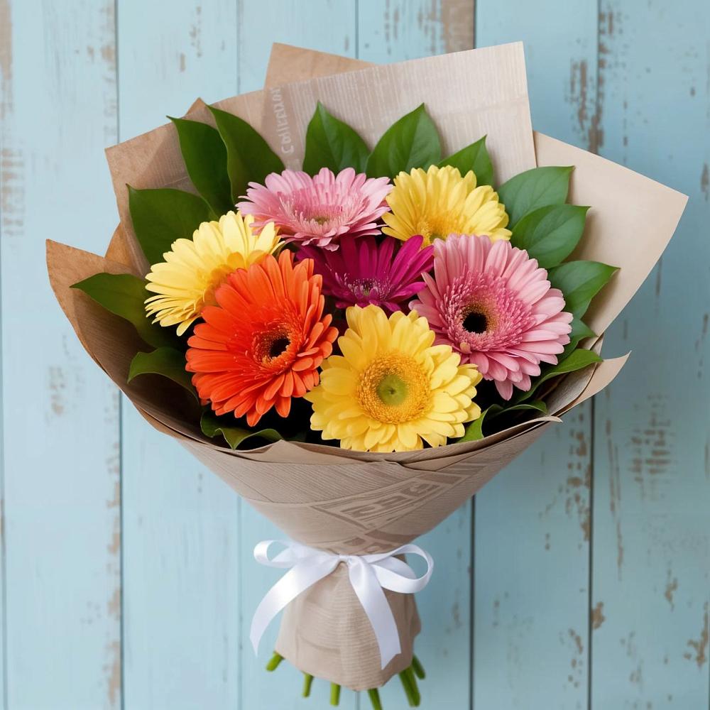 Букет цветов из: Герберы в Губарево