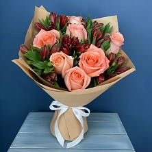 Букет цветов из:  Розы и Альстромерии в Губарево
