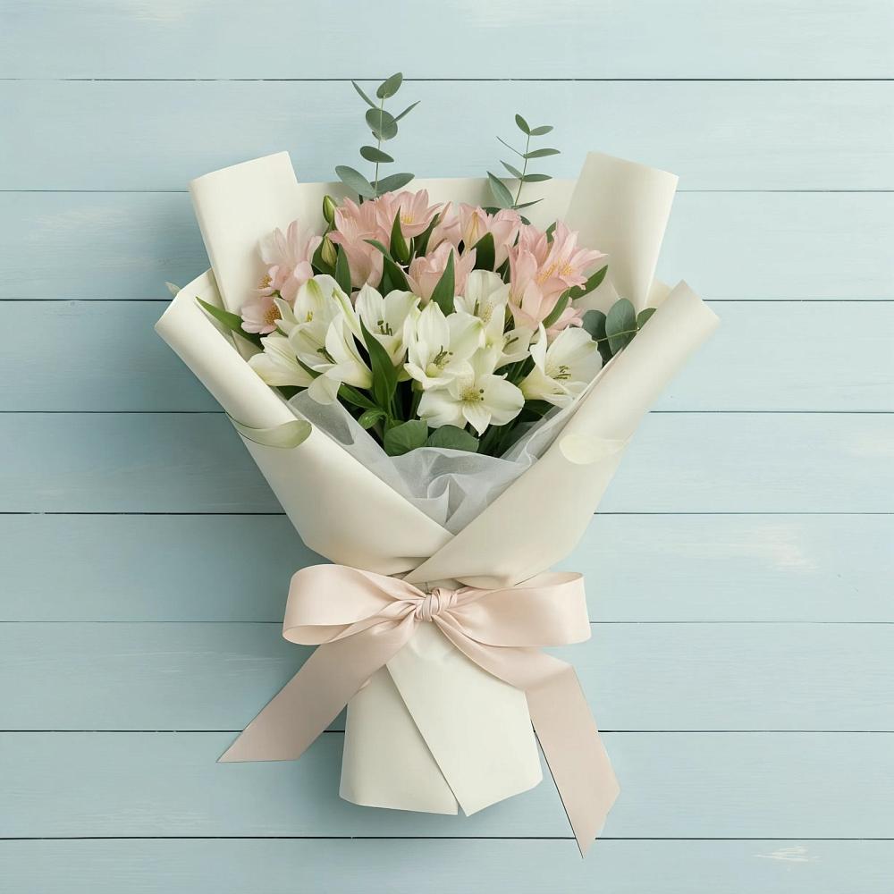 Букет цветов из: Альстромерии в Губарево