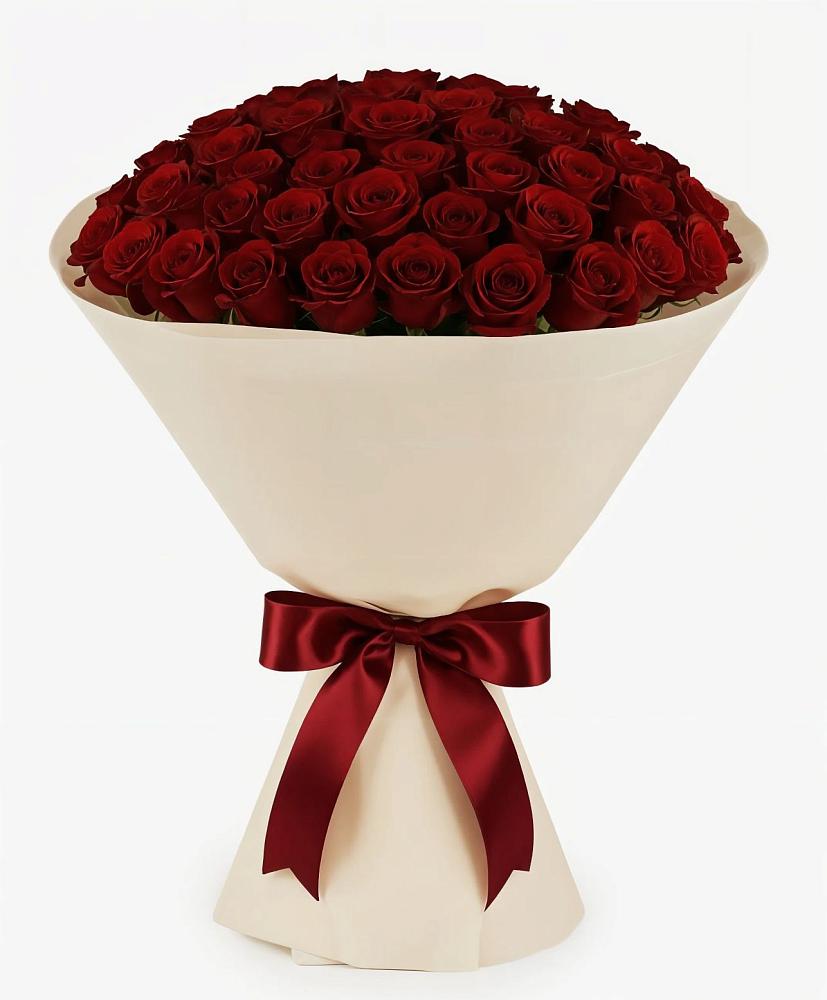 Букет 101 Бордовая роза Блэк Бакарра в Губарево