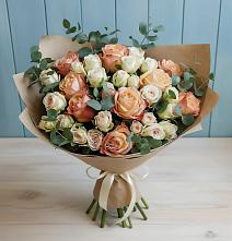 Букет цветов из:  Альстромерии и Розы в Губарево